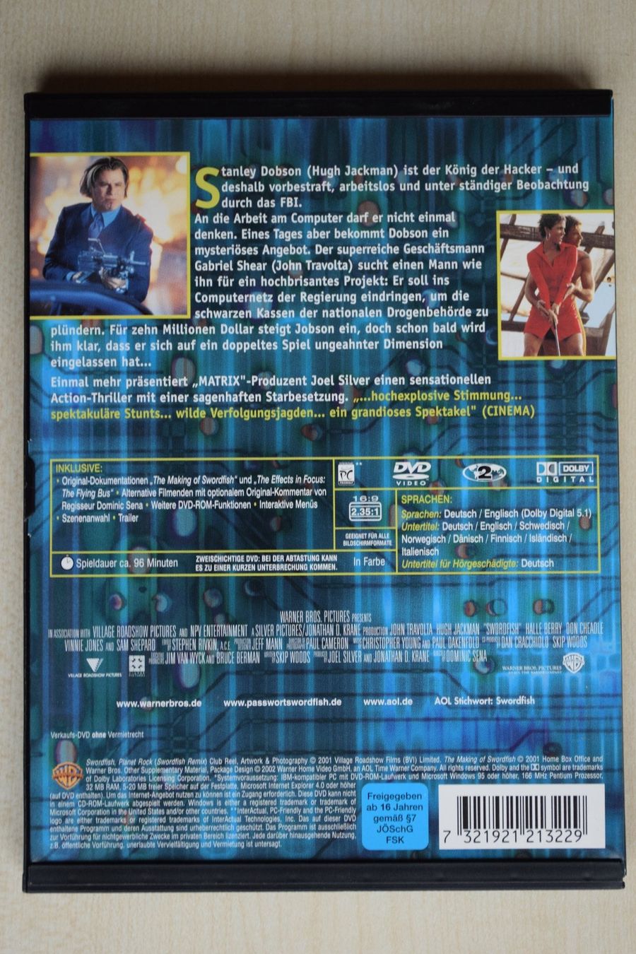 Tutti i DVDs: PASSWORT: SWORD FISH (293) – Usato da Reutigen venduto da DONDON55 1