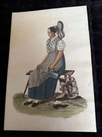 Original Aquarell Tracht 1928