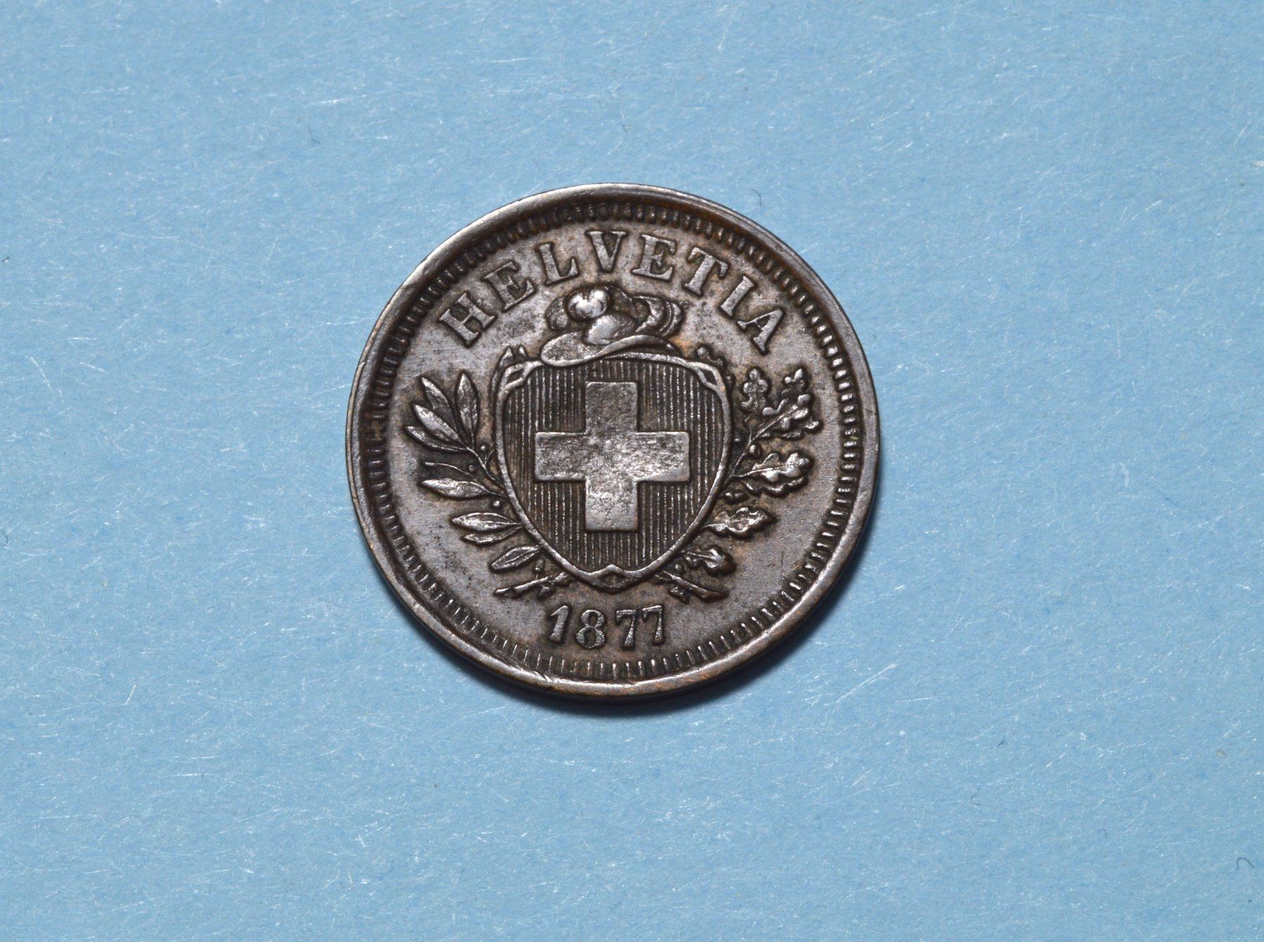 Tutti le monete: 1 Rappen 1877 – Usato da Oberglatt ZH venduto da dil_85sh