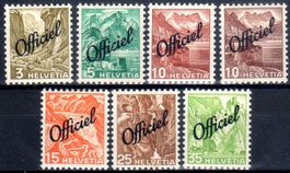 1942 FREIMARKEN MIT AUFDRUCK OFFICIEL *UNGEBRAUCHT FALZ-CC32