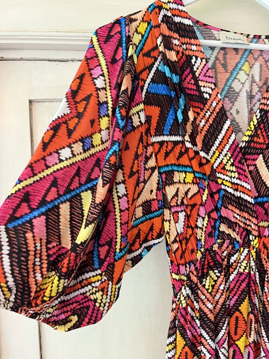 Vestiti: DIXIE Kleid Midi Ethno Print, Gr. 38 – Usato da Küsnacht ZH venduto da madrilena77 2