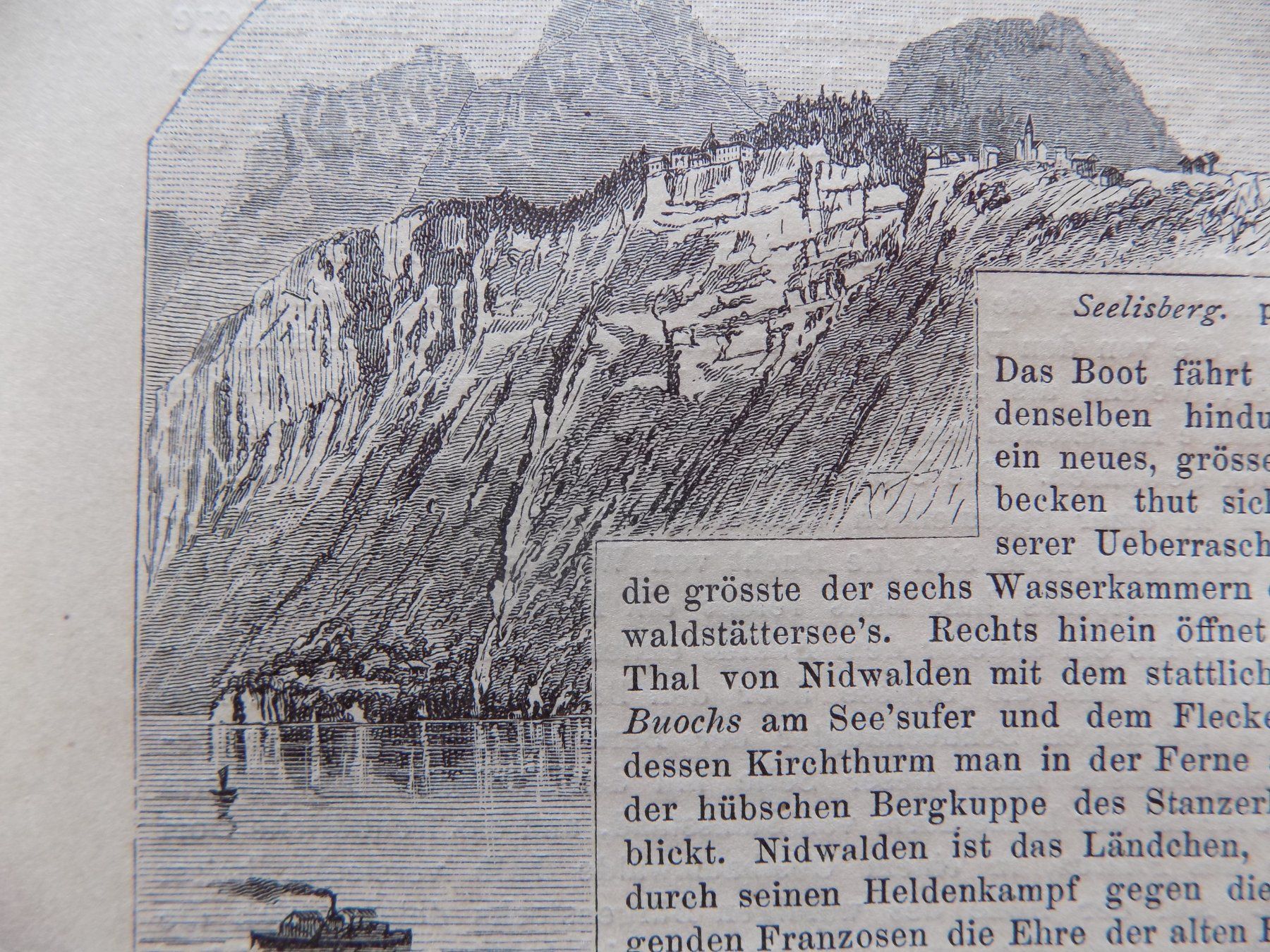 Stiche: Seelisberg Xylographie – Gebraucht aus Risch von Antikfee 6