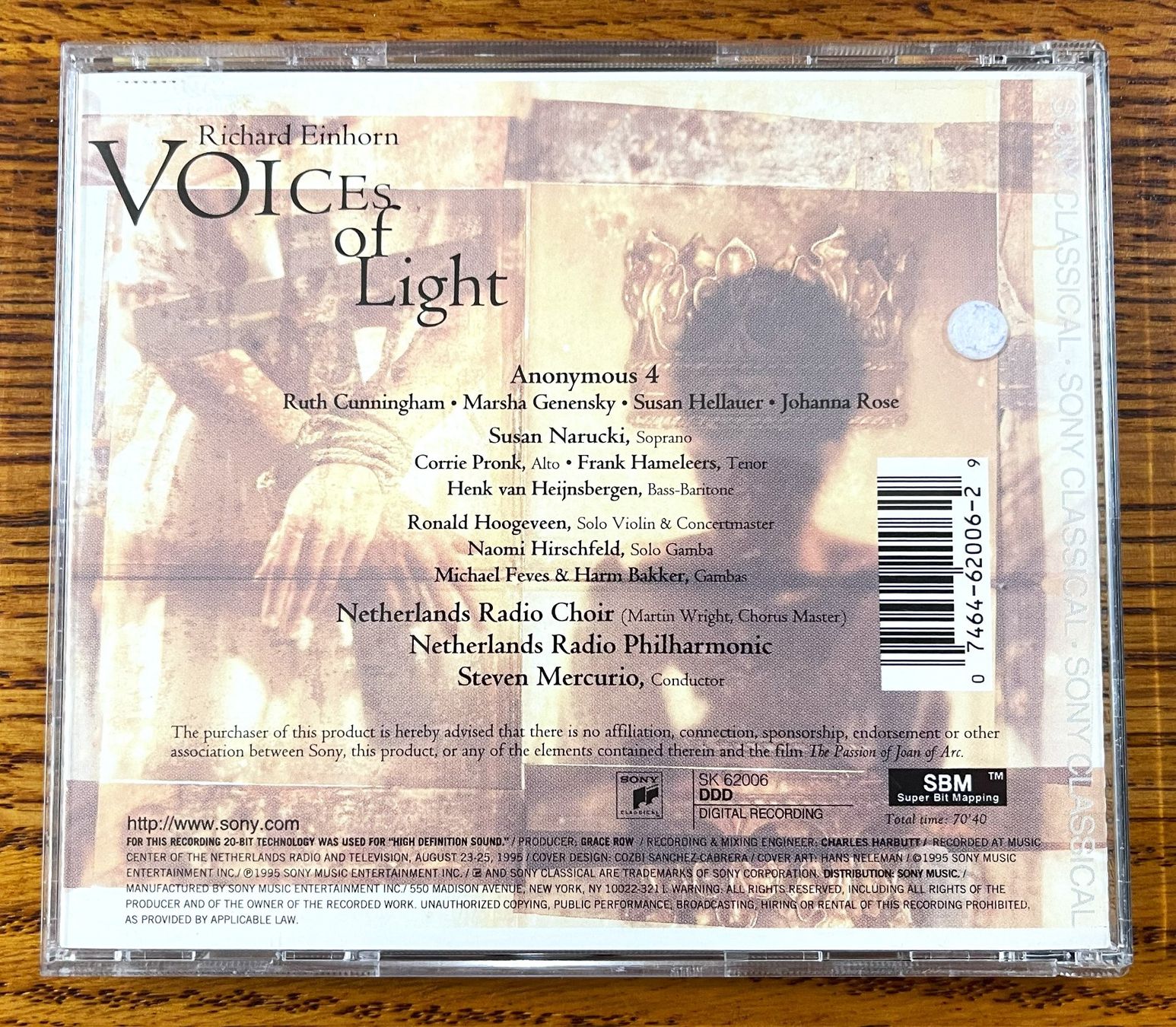 CD: Voices of Light CD – Usato da Oftringen venduto da Vucki 1