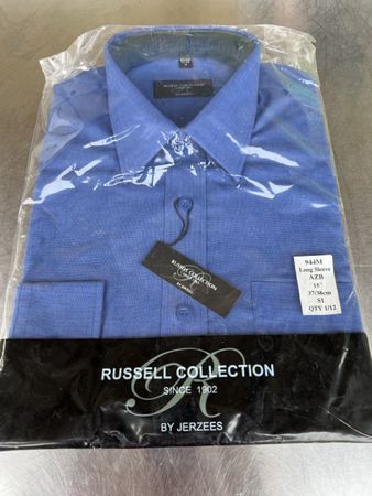 Herren Hemd Russell Collection 944M cobaltblau Gr. M neu OVP