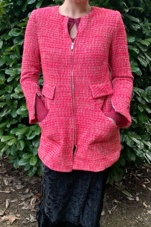 Glamour Giacca Lunga Tweed -tg-38-40-primavera 👌