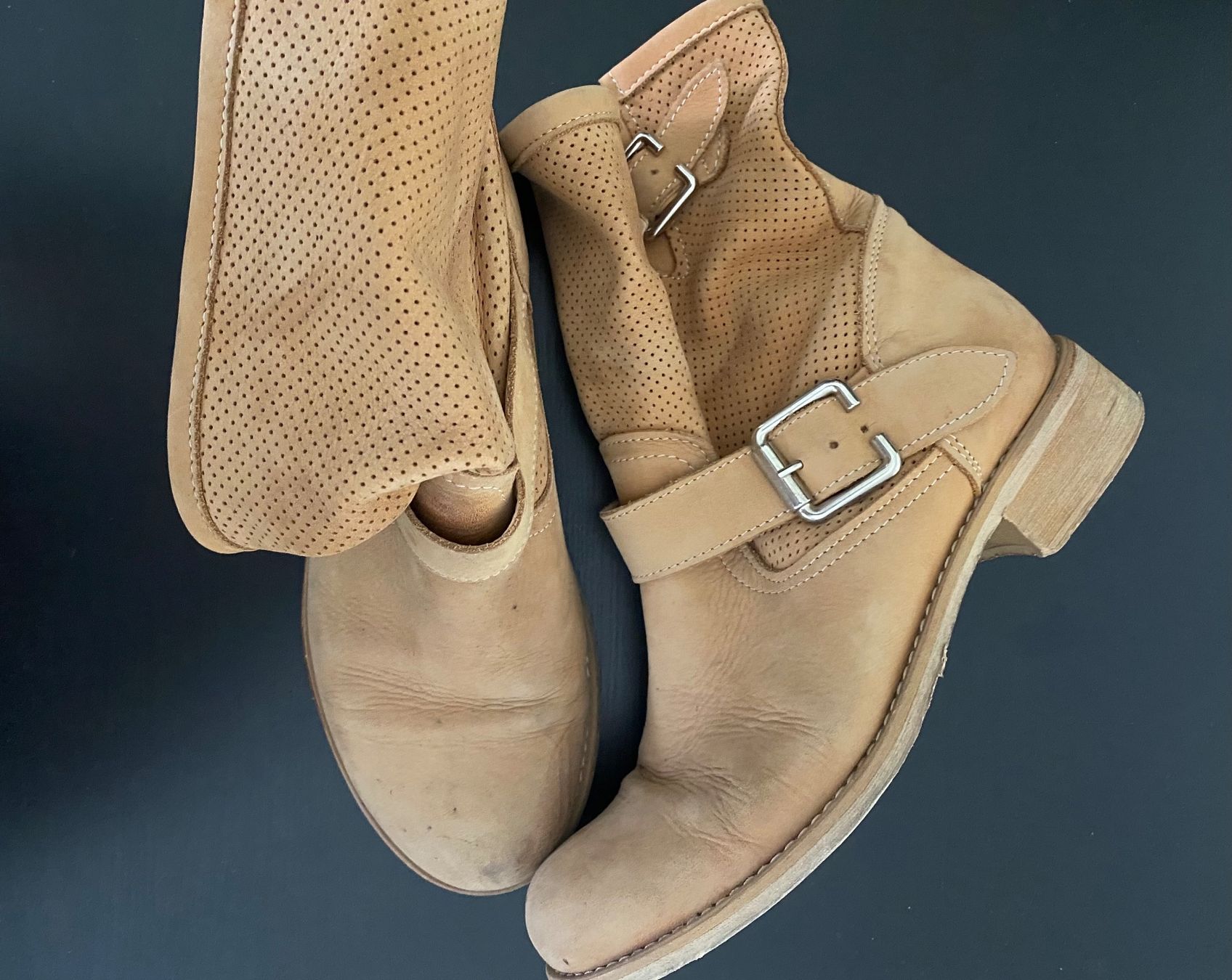 Damenschuhe: Leder-Stiefeletten – Gebraucht aus Bern von ms1
