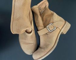 Leder-Stiefeletten