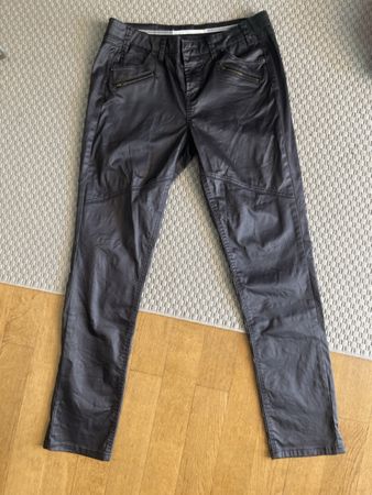 Hose NILE , schwarz-grau glänzend, L