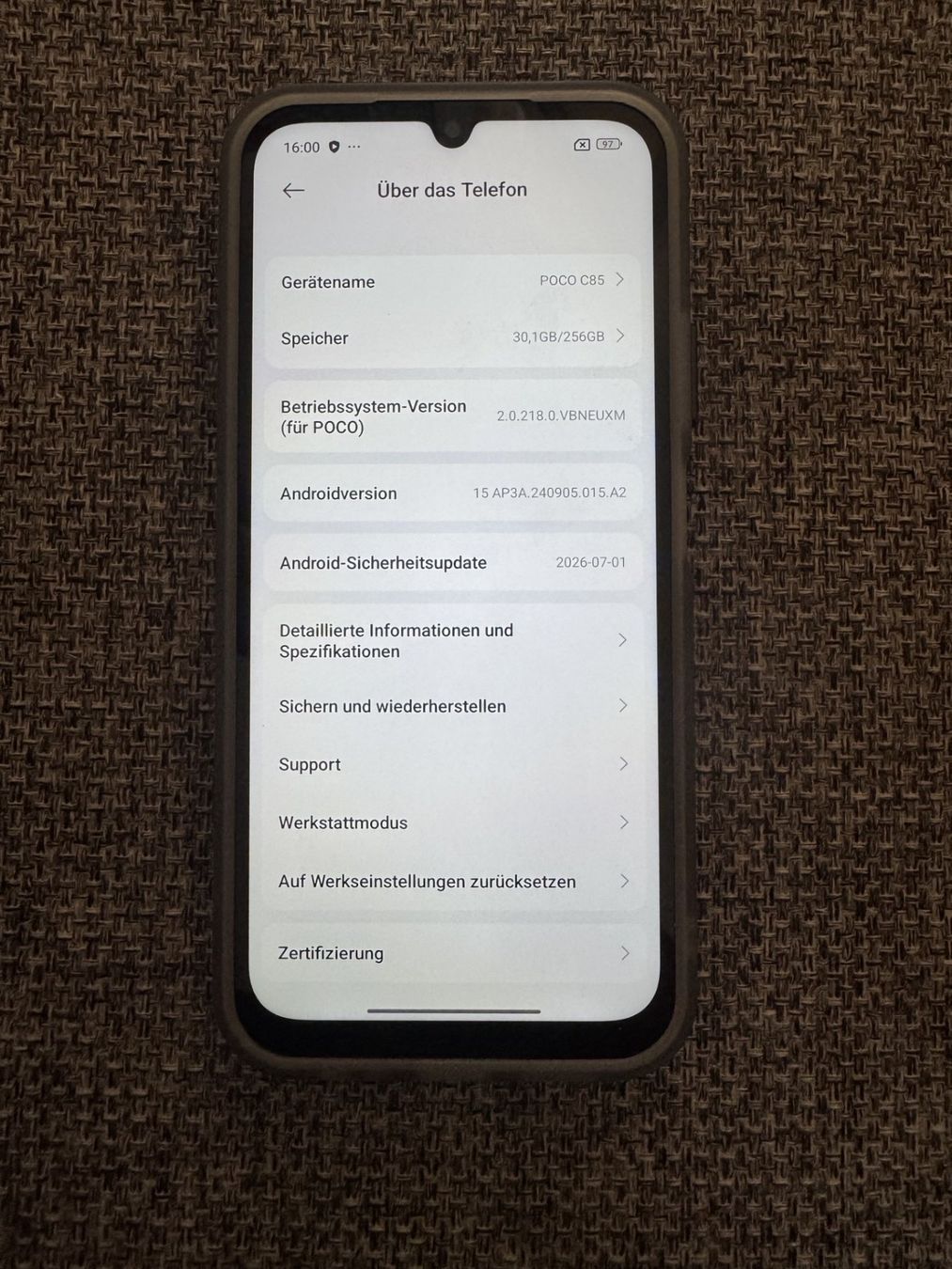 Xiaomi Telefoni cellulari / Smartphones: Xiaomi Poco C85 256 GB, Black – Nuovo (secondo la descrizione) da Neuenhof venduto da H.mot 1