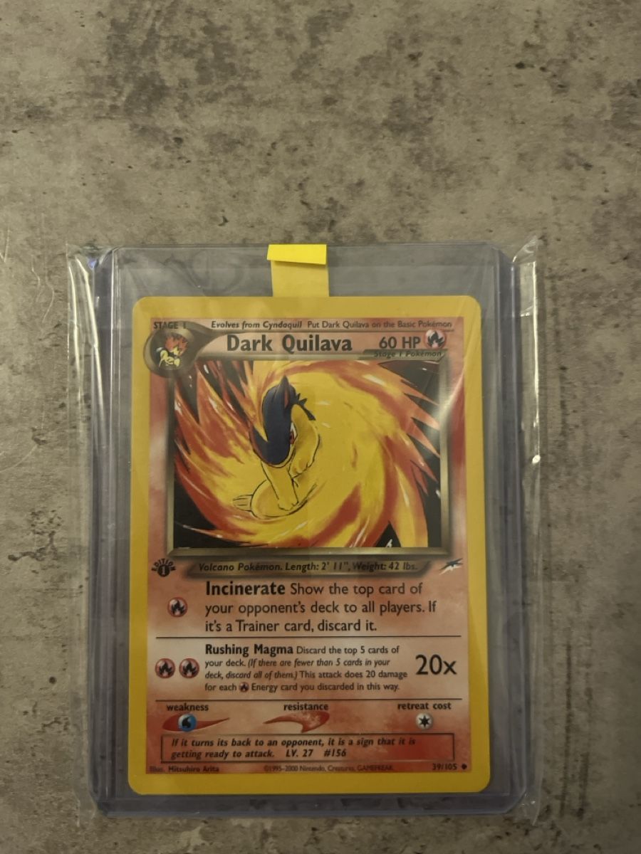 Pokémon Cartes à collectionner: Dark Quilava first Edition Boosterfrisch Mint – Neuf (Voir description) à Orpund par Dp2k01l