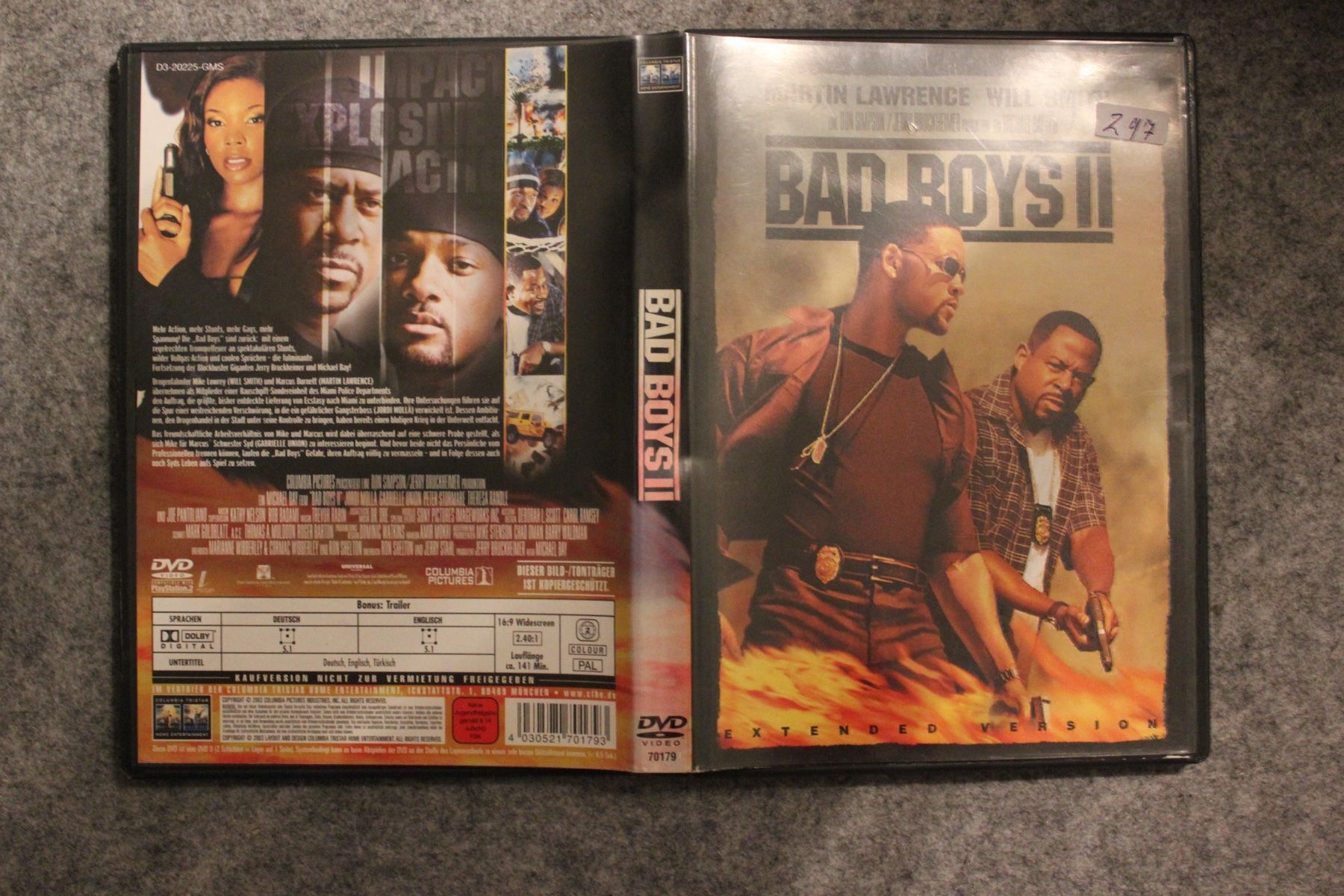 Tutti i DVDs: Bad Boys II - Extended Version DVD(297) – Usato da Geroldswil venduto da Schlumpfine1973