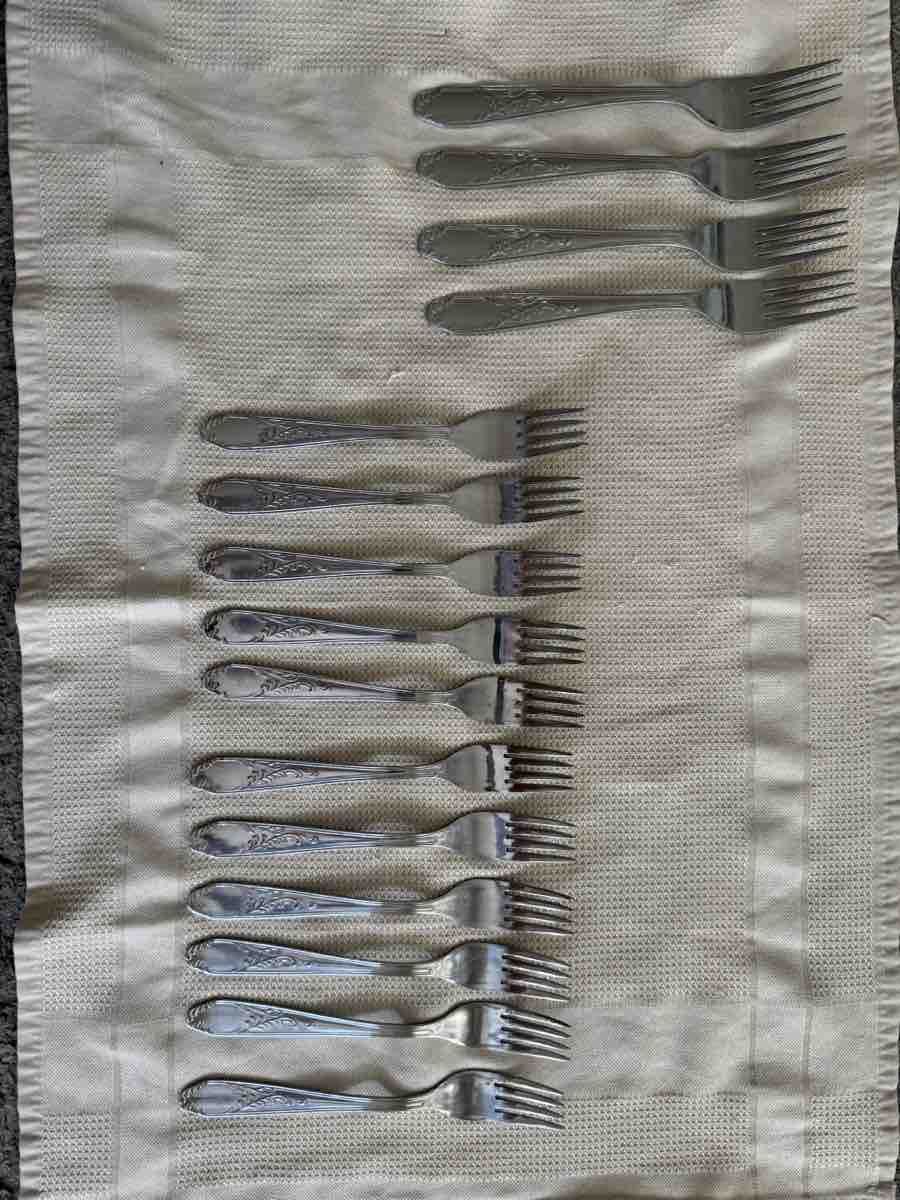 Set di posate: Besteckset K.W.V. rostfrei versilbert – Nuovo (secondo la descrizione) da Reinach BL venduto da Delonie 2