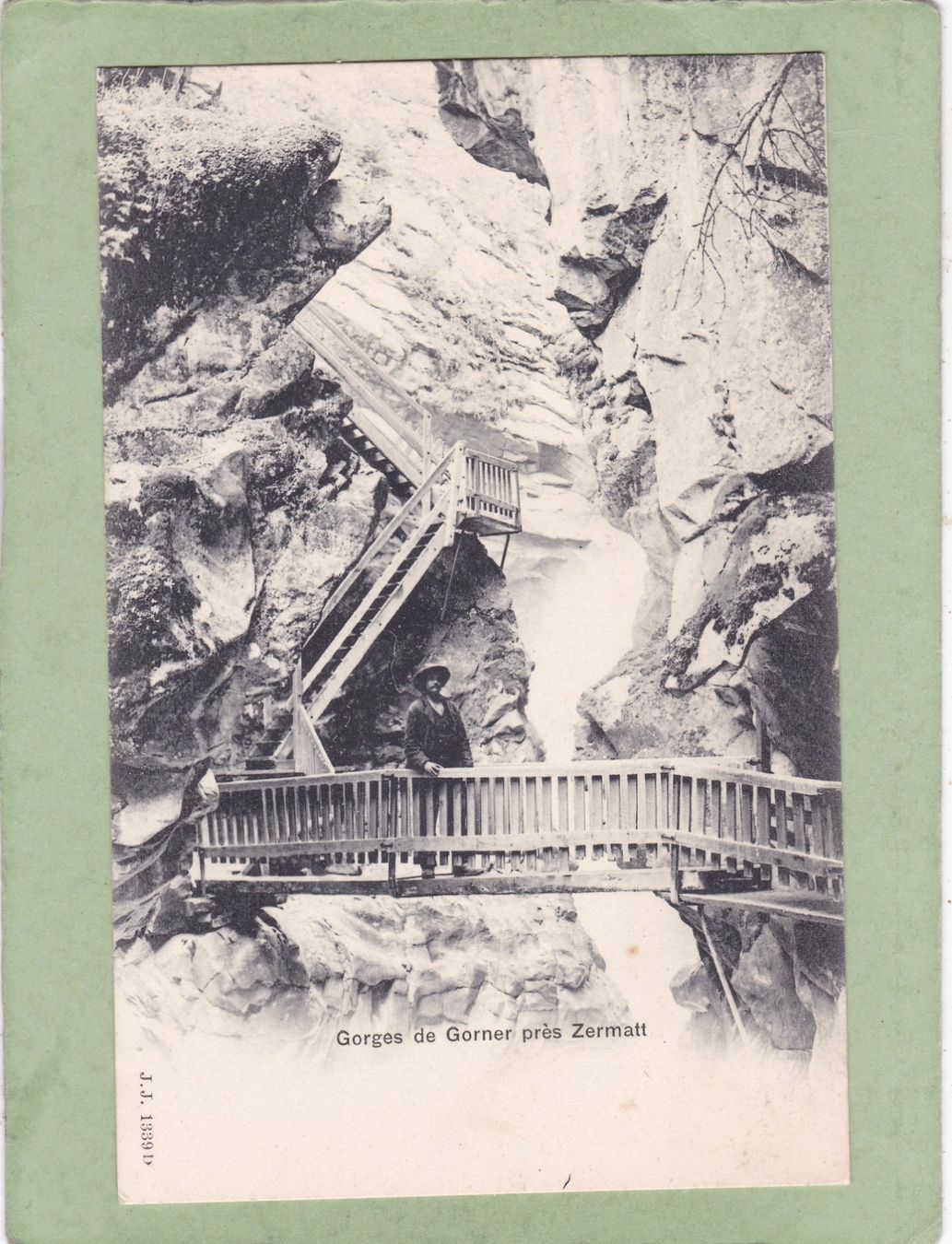 Cartoline postali: Gorges de Gorner près Zermatt – Usato da Herisau venduto da Lisegrat2008