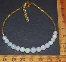 Armband L-8236 – Äthiopische Welo Opal Kugeln ca.3,5-6mm 20+