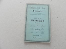 Landkarte Blümlisalp BE 1913 Mürren Matten Gimmelwald
