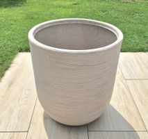 Pflanzentopf, Steinoptik, hell beige, guter Zustand