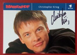Christopher Krieg Autogramm signiert Fotopostkarte 10x15cm