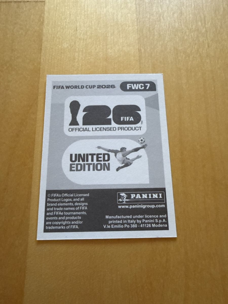 Panini Sammelbilder & Trading cards: PANINI WM 2026 FWC7 – Neu (gemäss Beschreibung) aus Ulisbach von PET-030 1