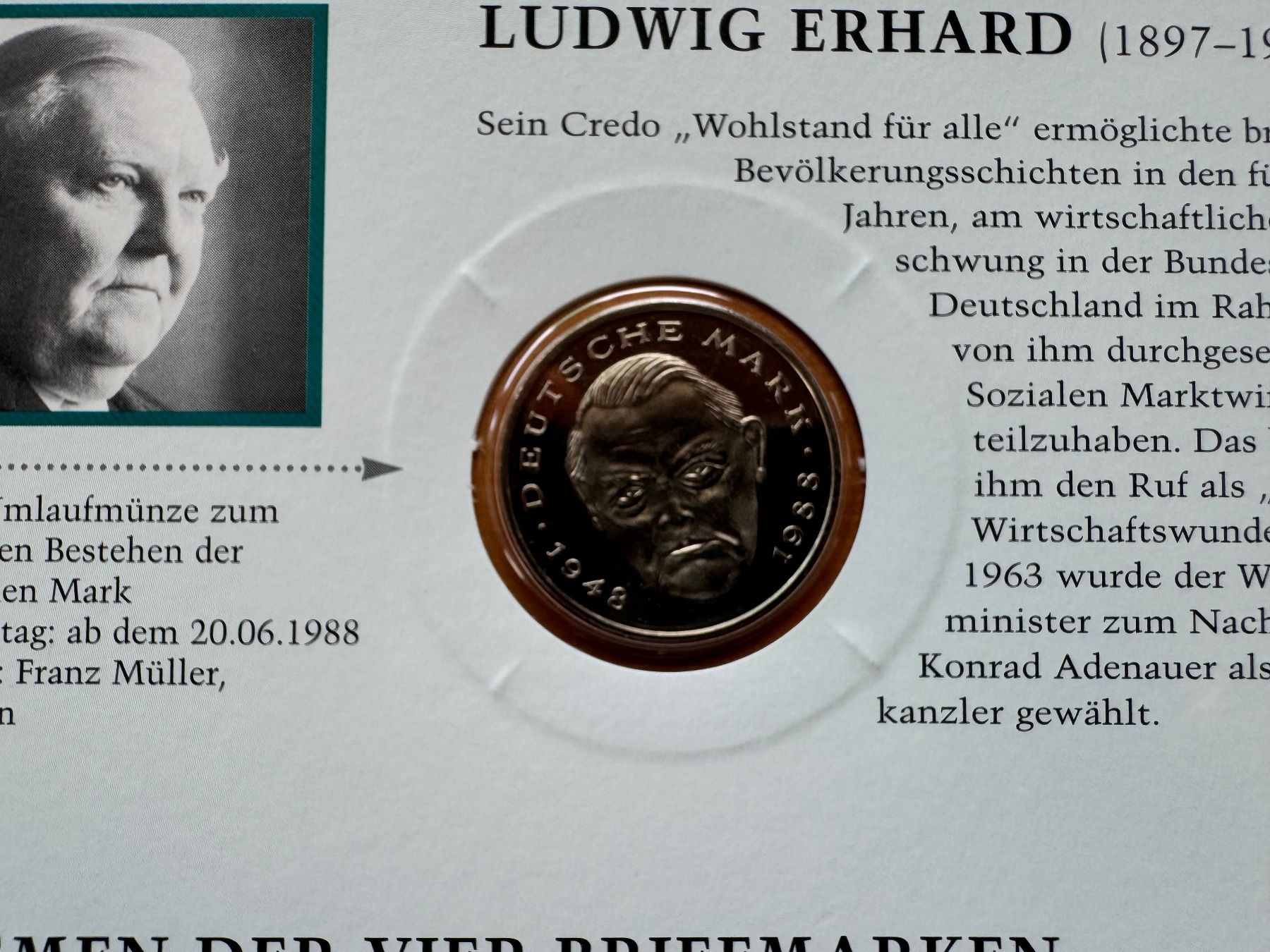 Tutti le monete: Numisbrief - 50 Jahre BRD – Usato da Meilen venduto da coins4sale 3