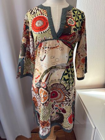 Tunike multicolore Jaqueline Riu taille 36 100% coton