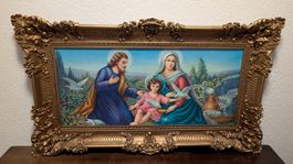 Heilige Familie, Goldrahmen, Vintage, Top!