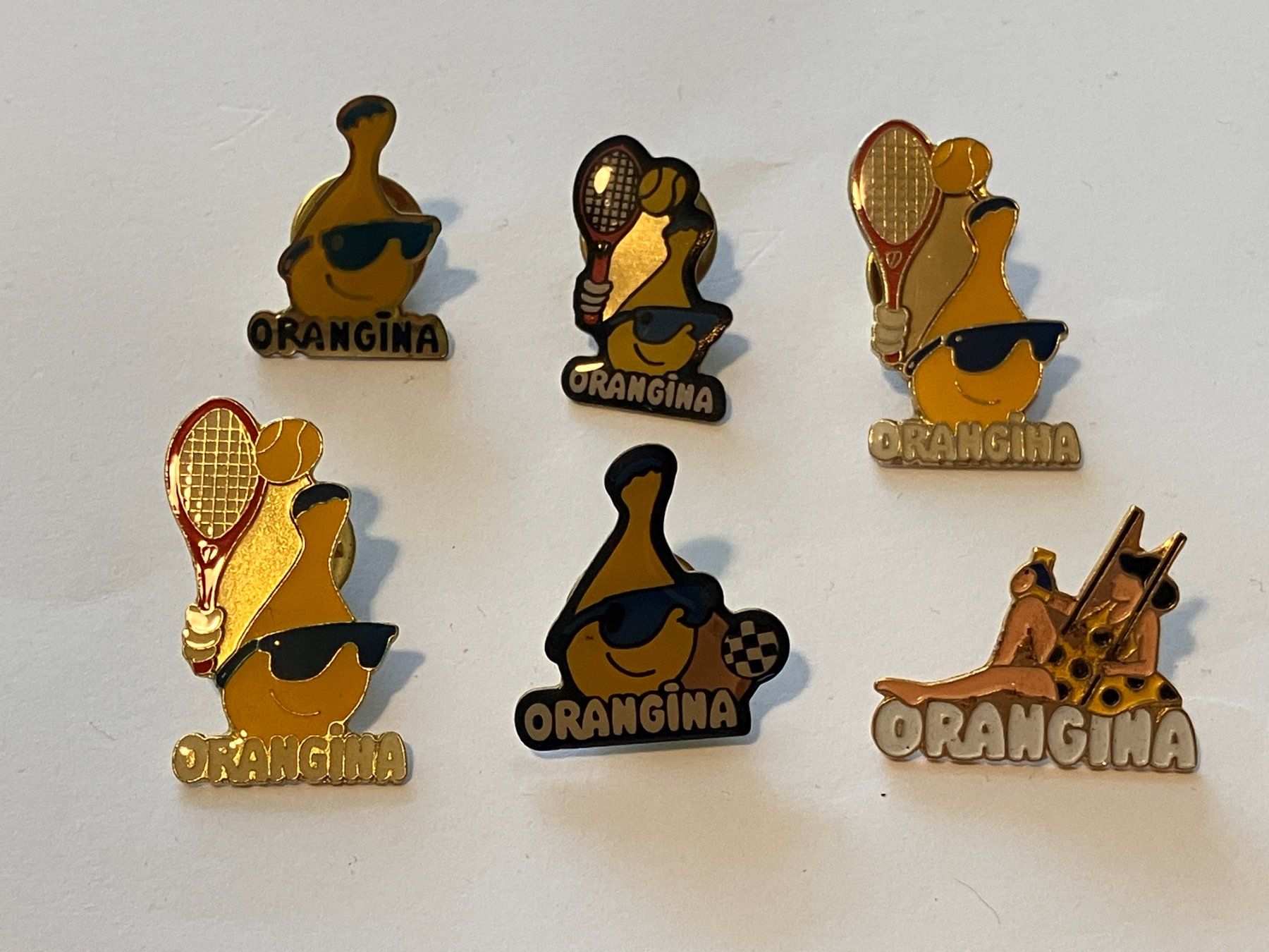 Placchette & Badge: 6 Pin Orangina – Usato da Basel venduto da djwwpp