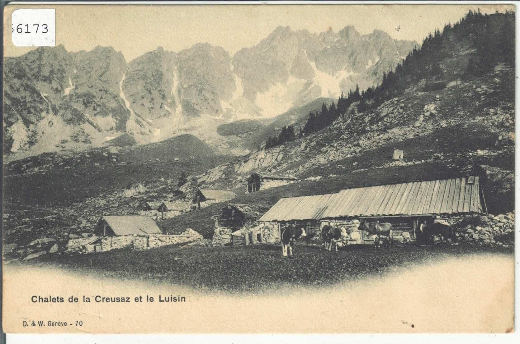 Ansichtskarten: Chalets de la Creusaz et le Luisin – Gebraucht aus Ettingen von Kartenplanet