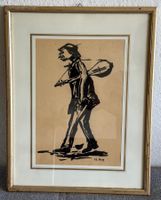 FRITZ HUG Original-Tintenzeichnung  1963