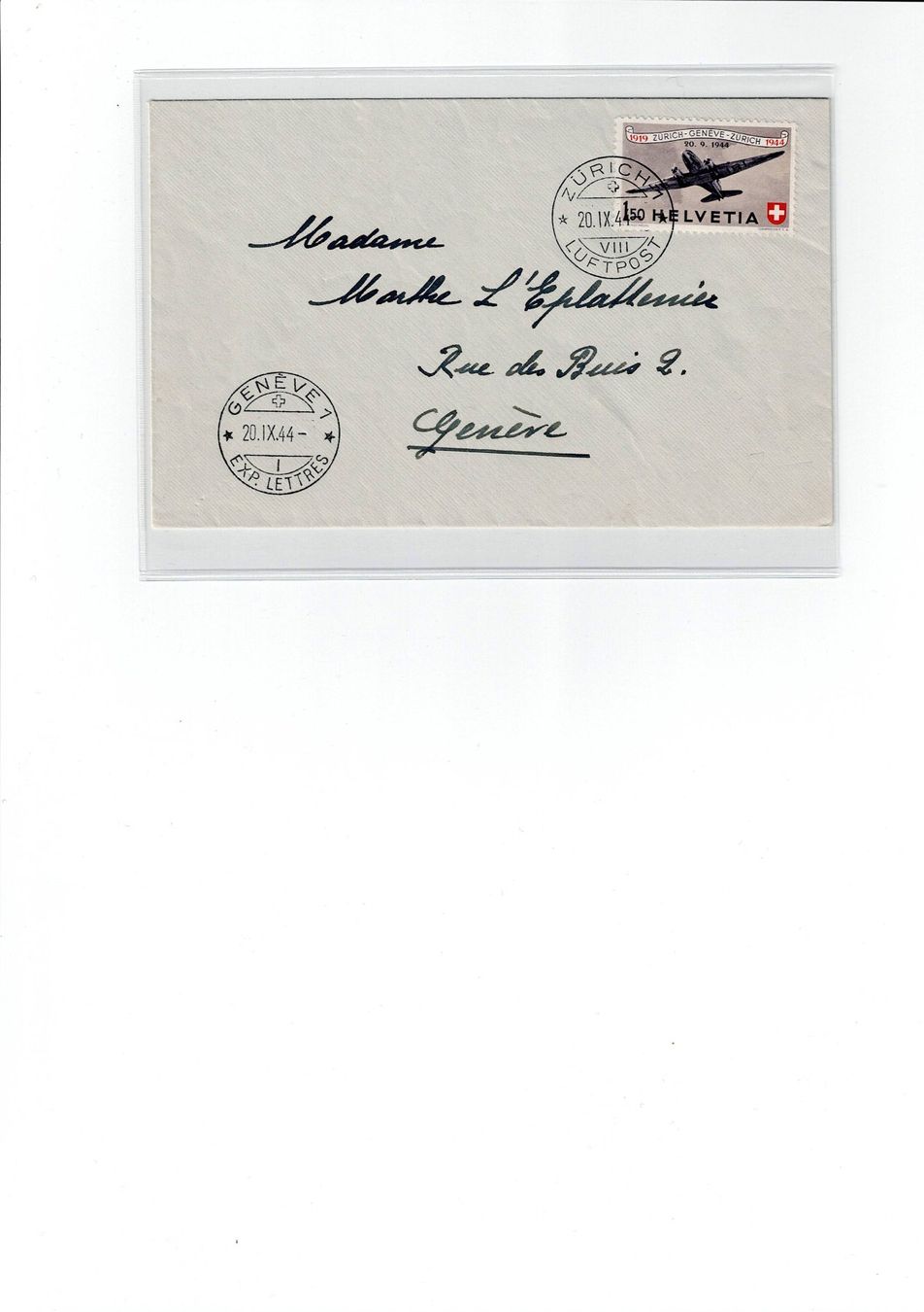 Alle Briefmarken: Schweiz, 9 Flugpostbelege 2 – Gebraucht aus Hinteregg von McCharly01 9
