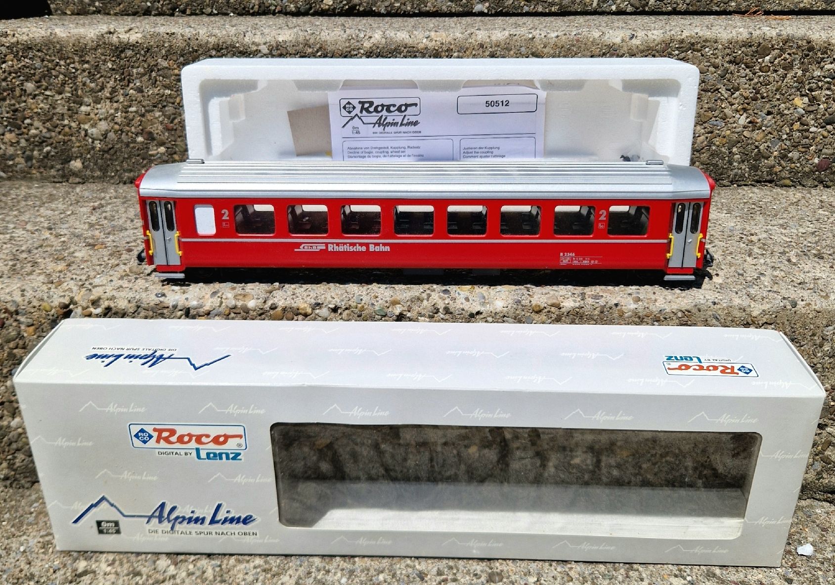 Roco Modelleisenbahnen: Roco Alpine Line Spur 0m RHB Wagen – Gebraucht aus Jona von CPeti
