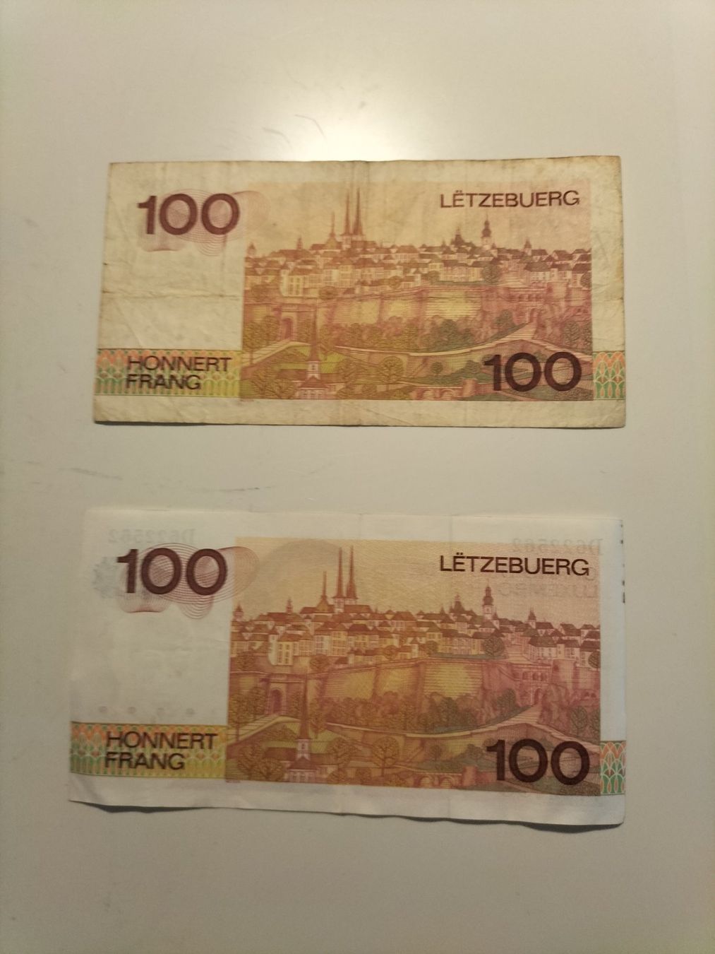 Banknoten: Luxemburg - Banknotensammlung – Gebraucht aus Innerberg von simon30432 1