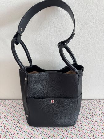 Sac seau cuir noir neuf
