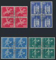 1964 - Rollenmarken - Viererblock - Ersttag Stempel ET