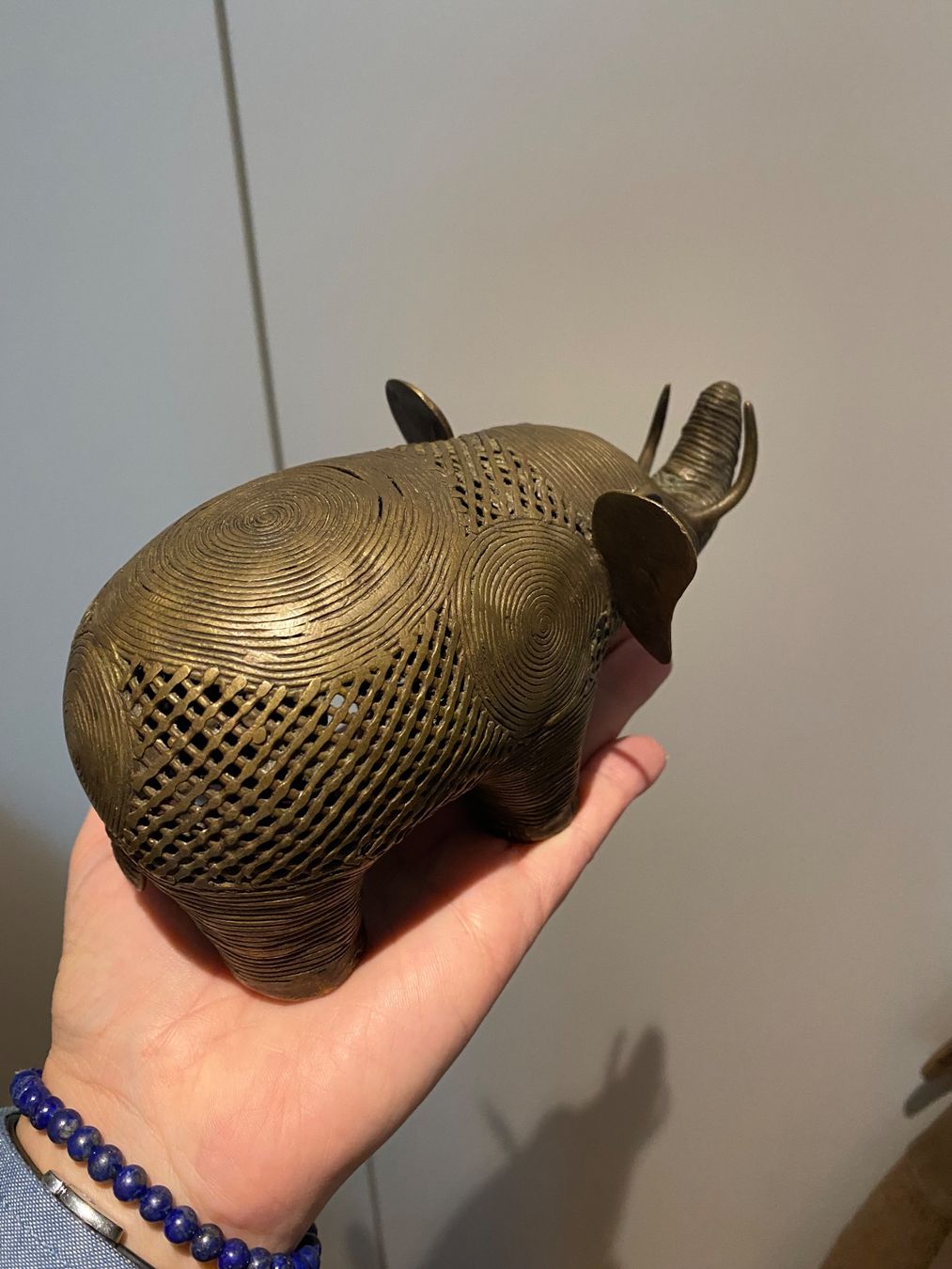 Statuette: Éléphant en bronze africain – Usato da Grand-Lancy venduto da sellart 1