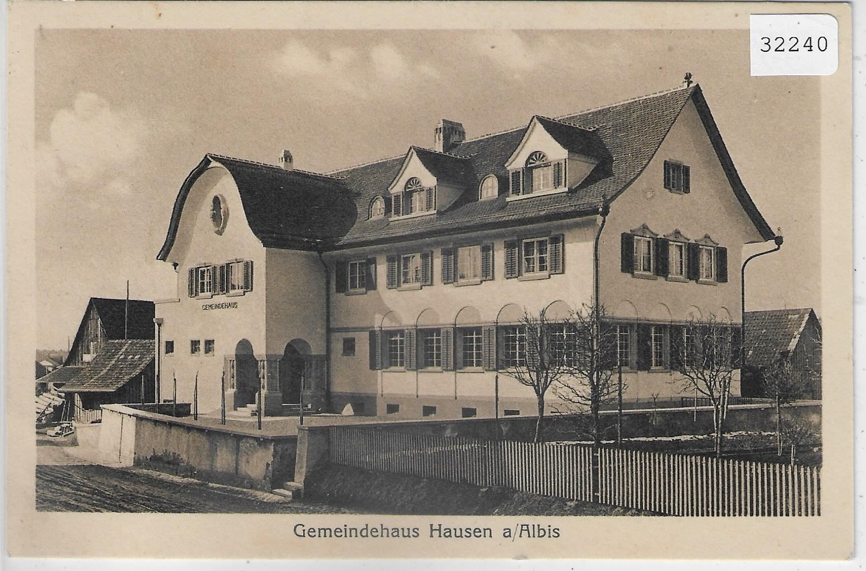Cartes postales: Gemeindehaus Hausen a/Albis – D'occasion à Ettingen par Kartenplanet