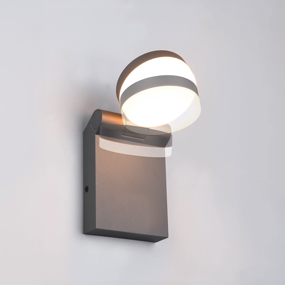 Lampade: LED Aussen Wandleuchte, Anthrazit, IP44 – Nuovo (secondo la descrizione) da Kreuzlingen venduto da Smart-Light 2