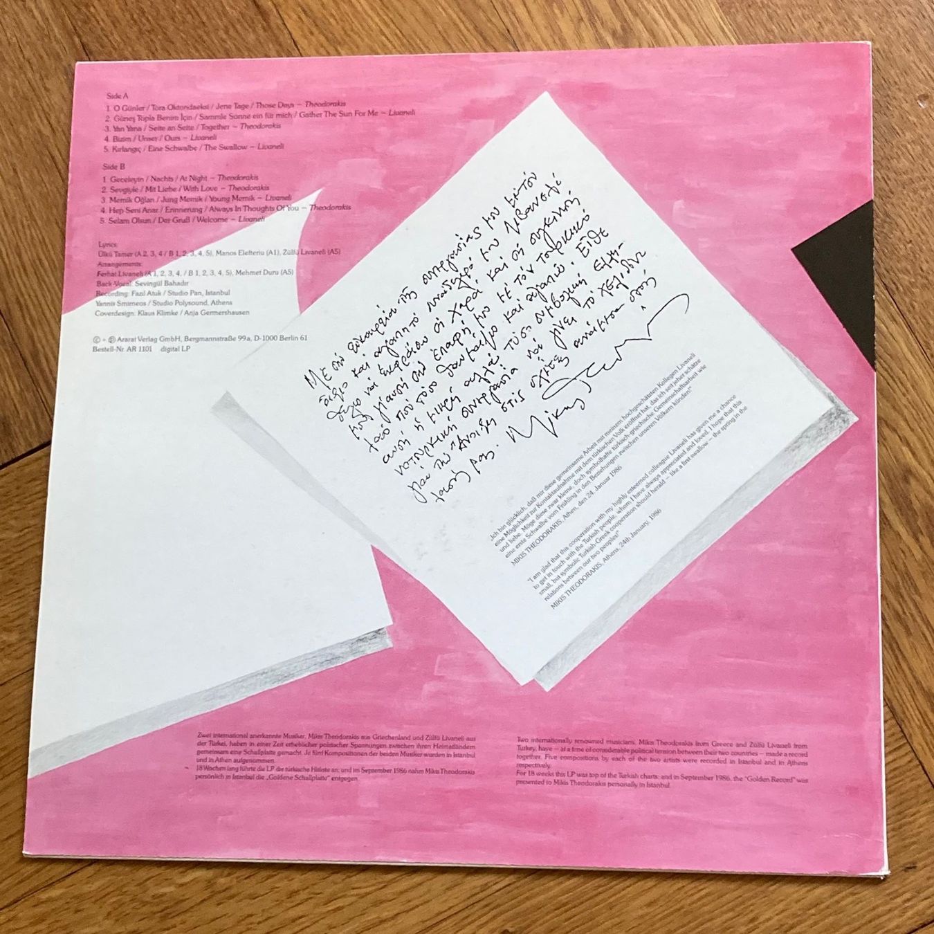 Dischi in vinile: Zülfü Livaneli, Mikis Theodorakis - Together, LP – Usato da Bern venduto da Ntsamina 1