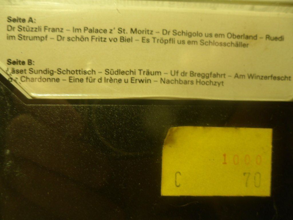 Kompaktkassetten: SCHWYZERöRGELIQUARTETT SPIEZERGRUESS – Neu und originalverpackt aus Langnau i. E. von gf2_29jt 3