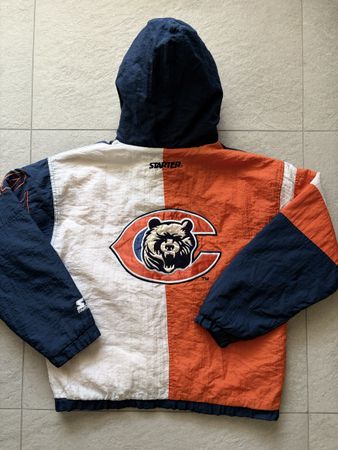 Veste Starter Chicago Bears NFL taille M homme bleu orange