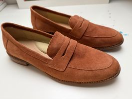 Damen Slipper Wildleder braun neuwertiger Zustand
