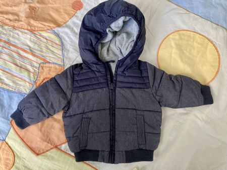 Winterjacke Baby Grösse 62 blau Fagottino