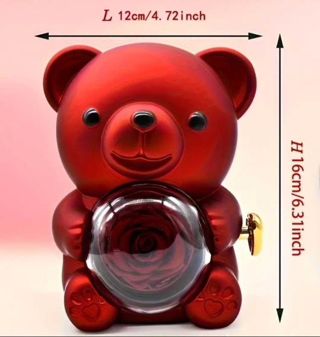 Tutte le decorazioni: Roter Teddybär mit Rose, Neu, Romantisches Geschenk – Nuovo e nell'imballaggio originale da Schiers venduto da Topflash74 1
