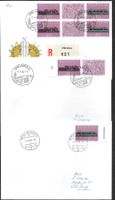 18 verschiedene Briefe 668 - 669 100 Jahre Gotthardbahn 1982