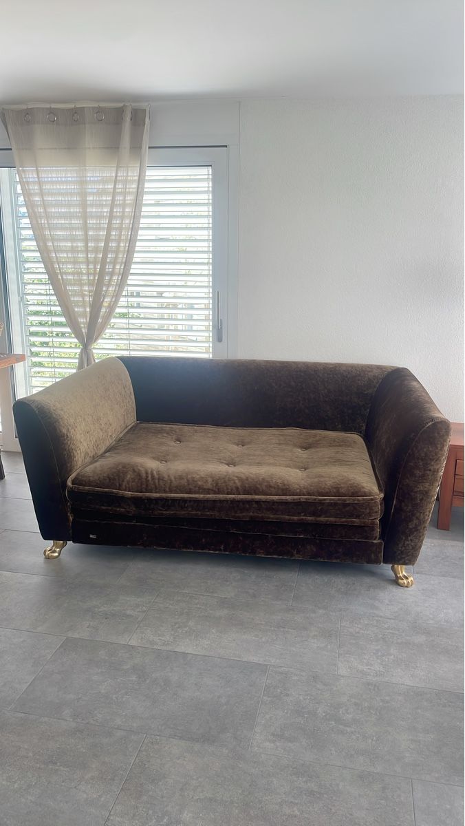 Divani: Bretz XL Sofa / Bett  in Gold Samt – Usato da Brugg AG venduto da naturwarenladen