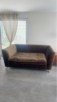 Bretz XL Sofa / Bett  in Gold Samt 