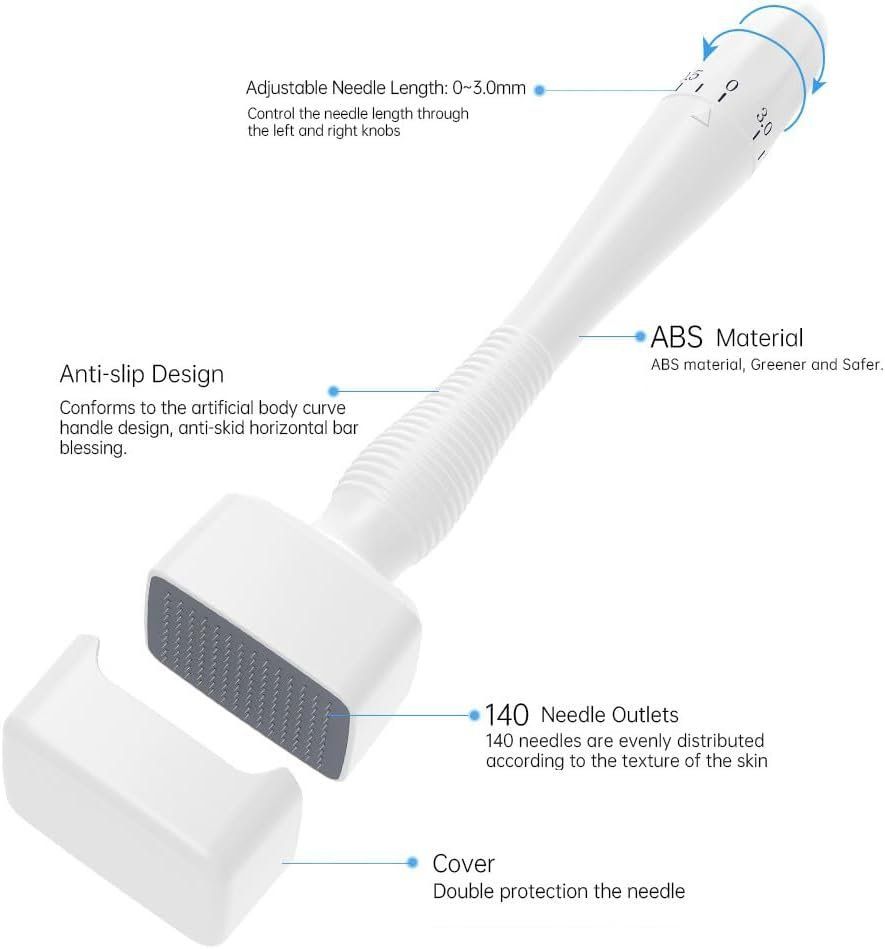 Cura del viso: Einstellbar Microneedling Derma Roller 0-3mm microneedling – Nuovo (secondo la descrizione) da Thun venduto da keller001 5