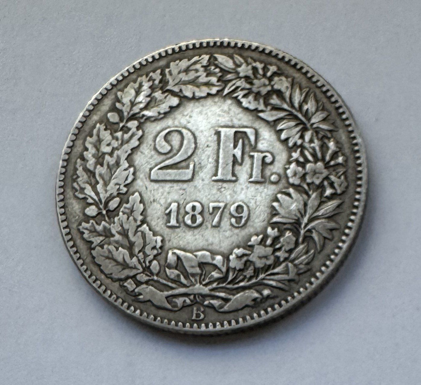 Tutti le monete: 1879 2 Franken ss Silber – Usato da Kirchberg SG venduto da Helveticus00