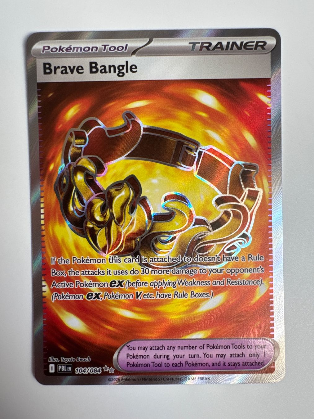 Pokémon Carte collezionabili: Brave Bangle - Pitch Black - 104/084 – Usato da Mettmenstetten venduto da raf_597t
