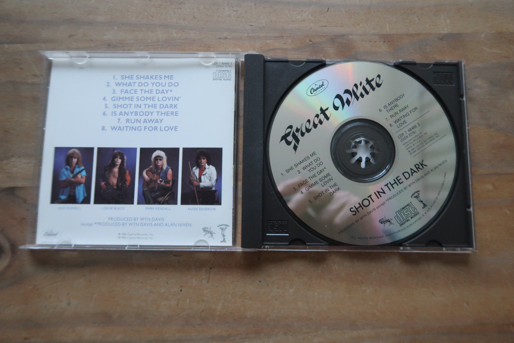 CD: GREAT WHITE - SHOT IN THE DARK - CD – Usato da Basel venduto da Patiscat 3
