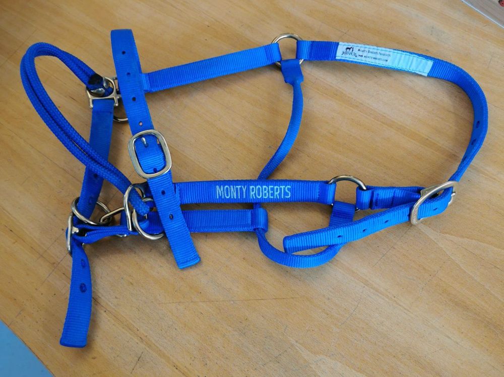 Monty roberts dually halster rood - pony - Dierenbenodigdheden online
